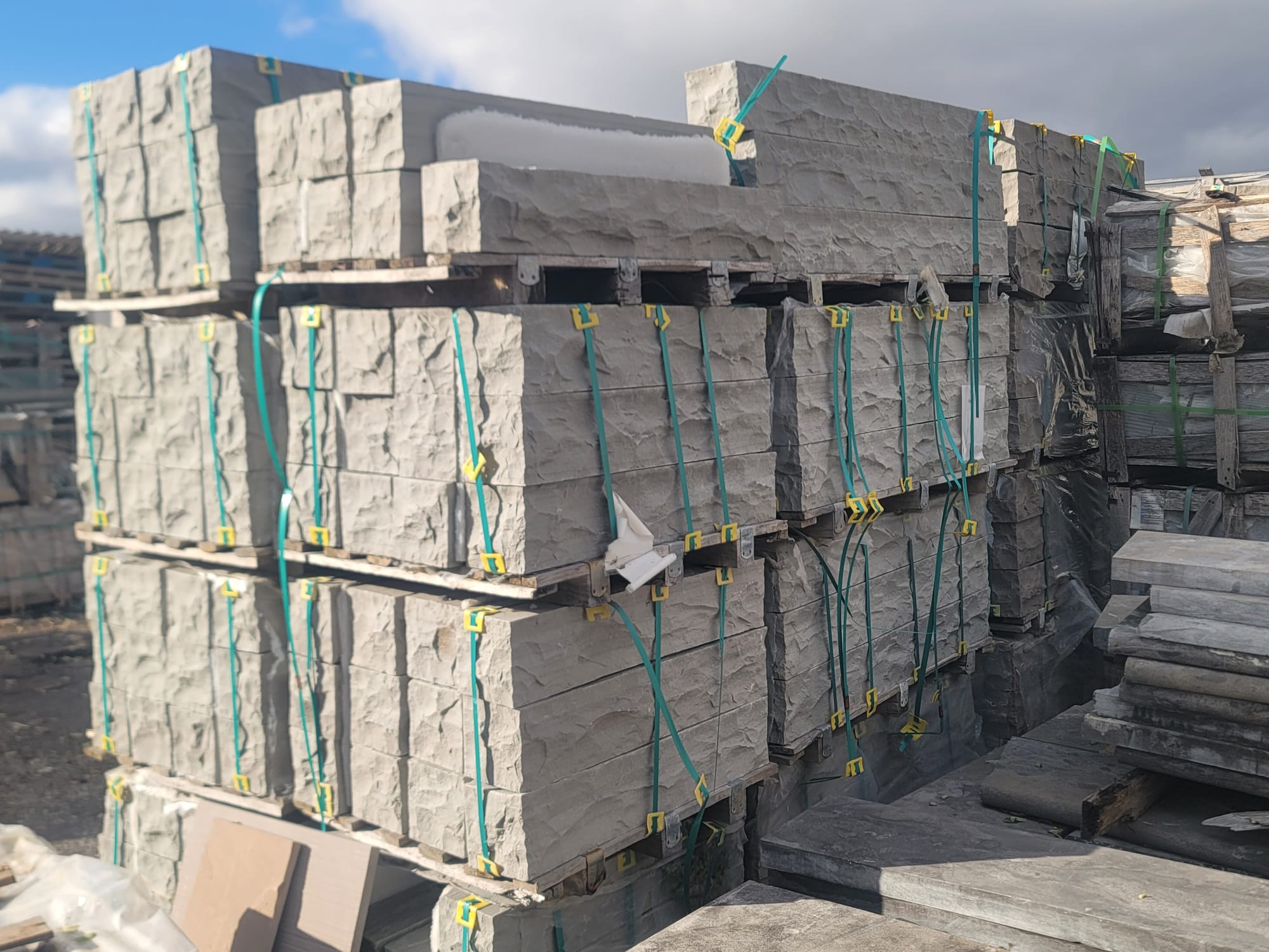 Grey matching step filler stone